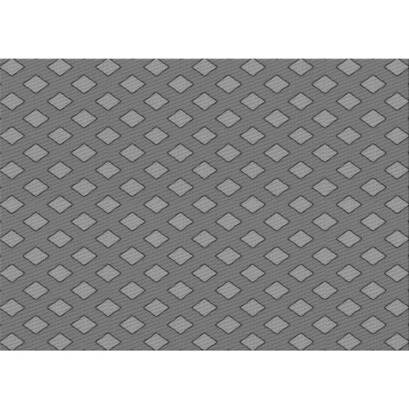 Ahgly Company Indoor Rectangle Patterned Carbon Gray Area Rugs, 7' x 9'