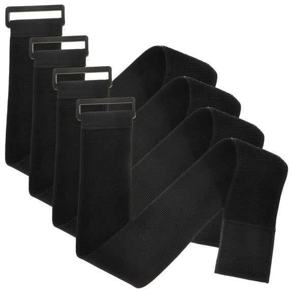 Beaupretty 4Pcs Reusable Black Cinch Straps for Organizing Home and Garage