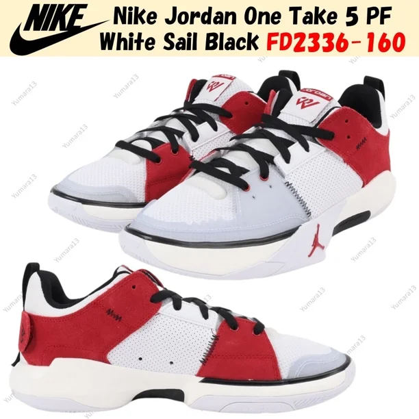 N I-K-E Jo r-dan One Take 5 PF White Sail Black FD2336-160 Men's Size