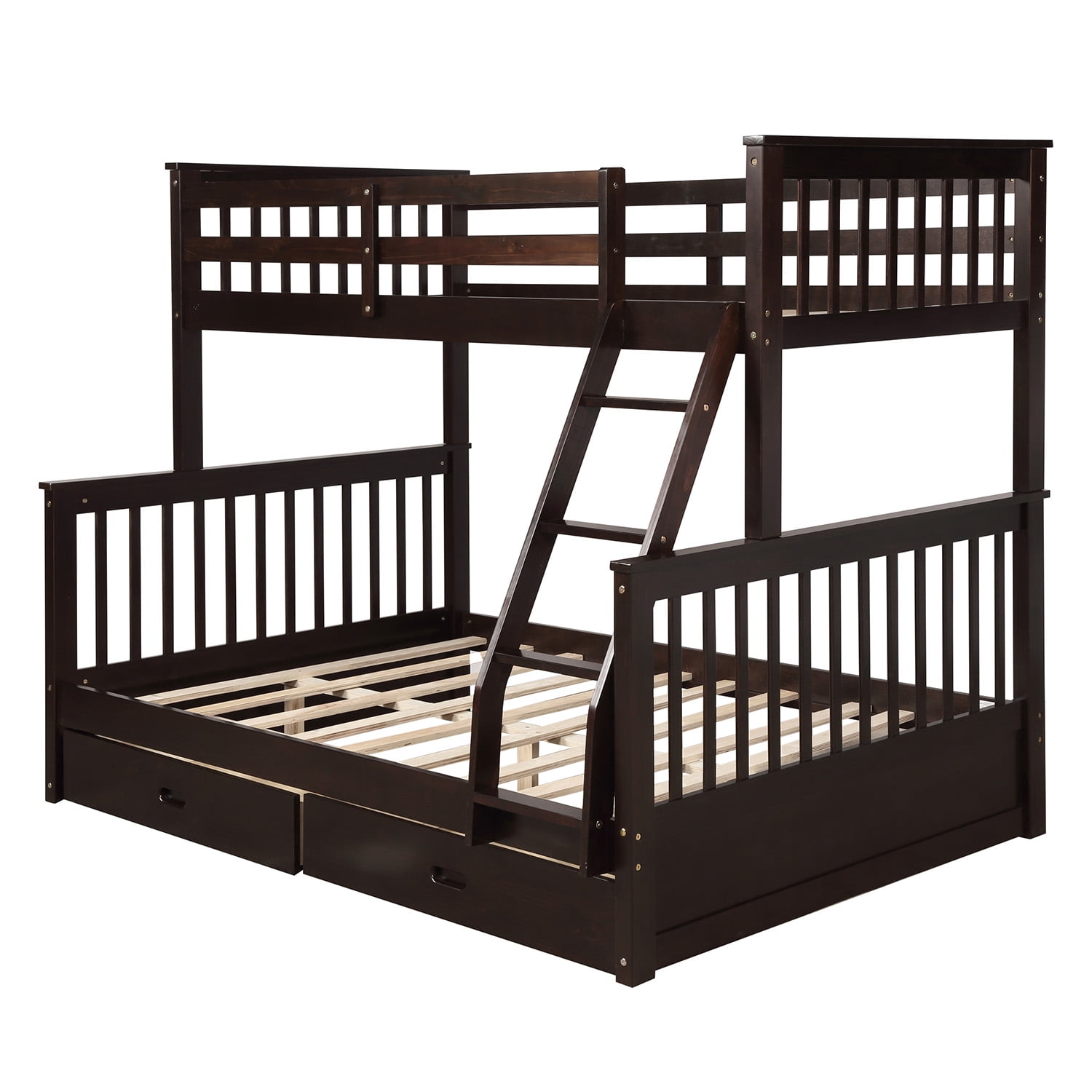 bunk bed with steps and drawers