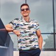thumbnail image 4 of Polo Shirts for Men, Digital Camo Cuteness Casual Mens Polo Shirts Short Sleeve Button Down Classic Mens Golf Polo Shirts, 4 of 7
