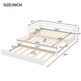 thumbnail image 6 of Tcbosik Twin Or Double Twin Daybed With Trundle,White, 6 of 9