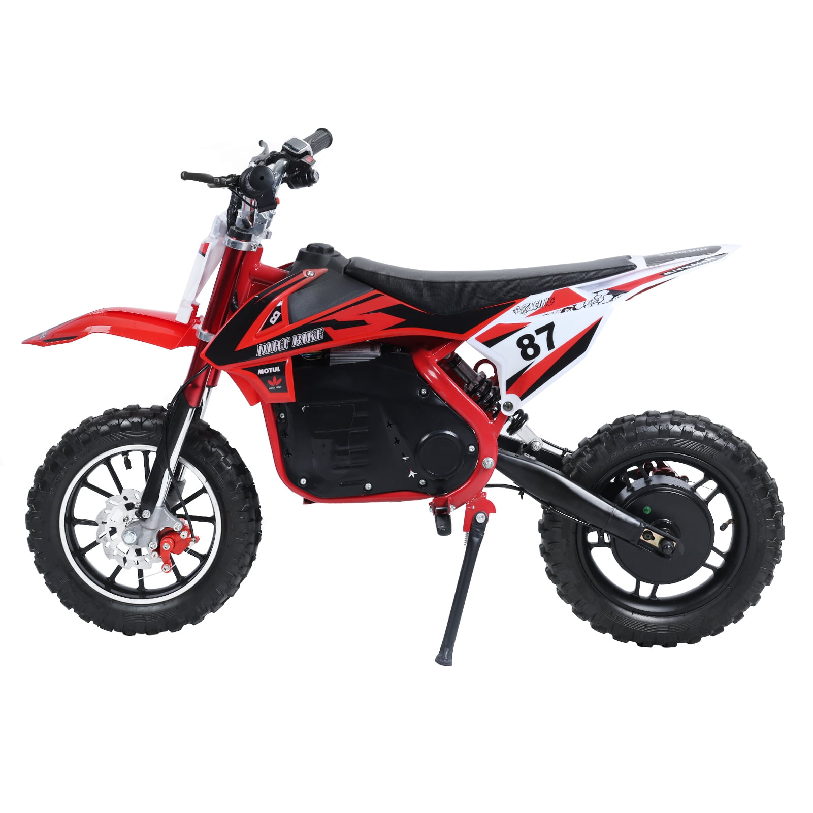 Dapmiu 36V 500W Kids Electric Dirt Bike, 25KM/H & 220LBS Capacity, 10" Rubber Tires with Hydraulic Shock Absorption, Mechanical Disc Brakes
