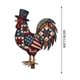 thumbnail image 3 of Darzheoy Metal Rooster Yard Decor, Handcrafted Wrought Iron Statue, Rustic Farmhouse Yard Ornament, Weatherproof Outdoor Decor for Porch, Patio, Lawn, Garden, Front Door, 3 of 7