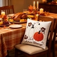 thumbnail image 5 of AURIGATE Pumpkin Pillow Cover, 17.7 in Canvas Living Room Sofa Festival Bow Decoration Cushion Case for Halloween Thanksgiving Home Decor, 5 of 8