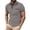 Dark Gray, variant on Men's Spring Business Lapel T Shirt Bottoming Shirt Short Sleeve Shirt Patchwork Top,S