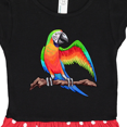 thumbnail image 3 of Inktastic Harlequin Macaw Parrot Gift Toddler Girl Dress, 3 of 4