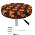 thumbnail image 4 of KLL Cute Squirrel Round Bar Chair Cushion Cover 14 inch ,Bar Stool Protector with Elastic, Soft Washable, 4 of 6