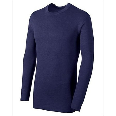 base duofold thermals layer mid navy sleeve weight mens shirt hanes