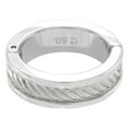 thumbnail image 2 of Ladies Rochet Ring Size 7 Stainless Steel Cable Design, 2 of 2
