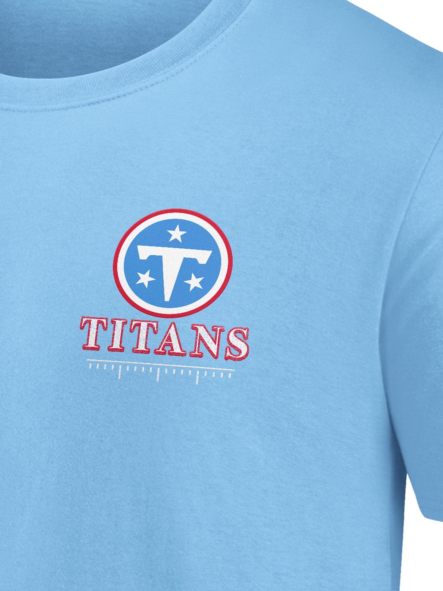 NFL Tennessee Titans Men's Cotton Faded Blue Short Sleeve T-Shirt