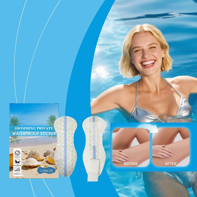 Pisexur Belleza Maquillaje Adhesivo transparente impermeable para privacidad de piscina. No se pega al cabello. Previene infecciones y exposición a la luz en zonas privadaspara mujeres y hombres