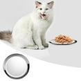 thumbnail image 2 of 6.7" Stainless Steel Cat Bowls, Shallow Whisker-Friendly Pet Dishes with Non-Slip Base, 1 Piece Sets, Easy Clean Feeding Bowls for Cats and Small Pets, 2 of 5