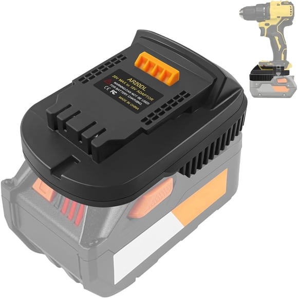 Adapter for Ridgid AEG 18V Battery to for DeWalt 20V MAX XR Cordless Tools, Use for Ridgid 18V Platform Batteries(Adapter Only)
