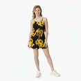 thumbnail image 4 of PatPat Women Jumpsuits Rompers for Women Sunflower Floral Mommy and Me Family Matching Summer Outfits Black Jumpsuit for Women,L, 4 of 13
