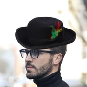 Fedoras Top Hat Old-fashioned Short Brimmed Top Hat Surprise Gift for Boyfriend