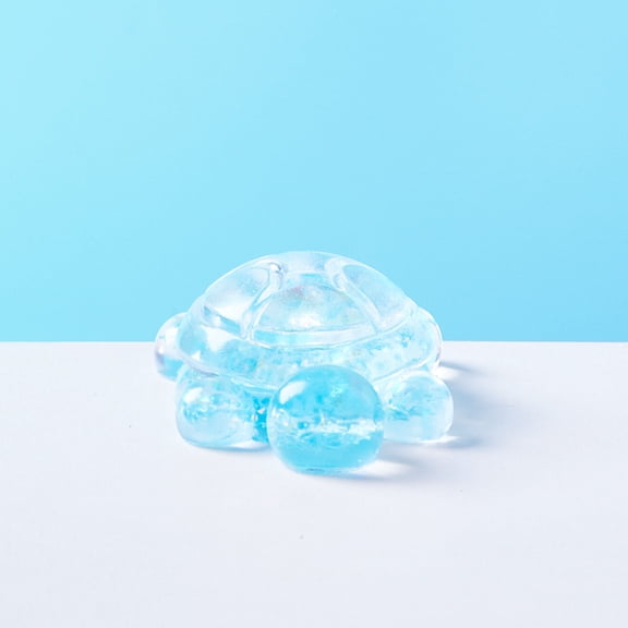 Blingbling Blue Turtle Taba Squishy Toys for Adults – Cute Stress Relief Fidget Sensory Toys, Soft Silicone Squeeze Gifts for Teens Adults