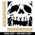 thumbnail image 2 of Negative Skull Spooky Bone Face Halloween Square Rubber Stamp Stamping Scrapbooking Crafting - Medium 1.75in, 2 of 7