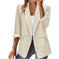 thumbnail image 2 of BODOAO Suit Jackets for Women Business Casual Comfortable Blazers Office Work Coats Lightweight Cardigan Suits Blazers for Women Open Front Long Sleeve Jackets Business Suit Blazer 2025 WH2 XL, 2 of 6