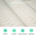 thumbnail image 2 of 130" Boneless Sectional Couch, White U-Shaped Corduroy Couch with Chaise Lounge, 4-Seat Living Room Sofa with Pillow Back and Square Arms, 2 of 10