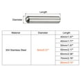 thumbnail image 2 of 8x80mm Dowel Pins, 5 Pack Round Head Flat Chamfered End Dowel Pin, 2 of 5
