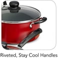 thumbnail image 4 of Tramontina PrimaWare Ensemble de Batterie de Cuisine Antiadhésive en Aluminium 18 Pcs, Rouge, 4 of 6