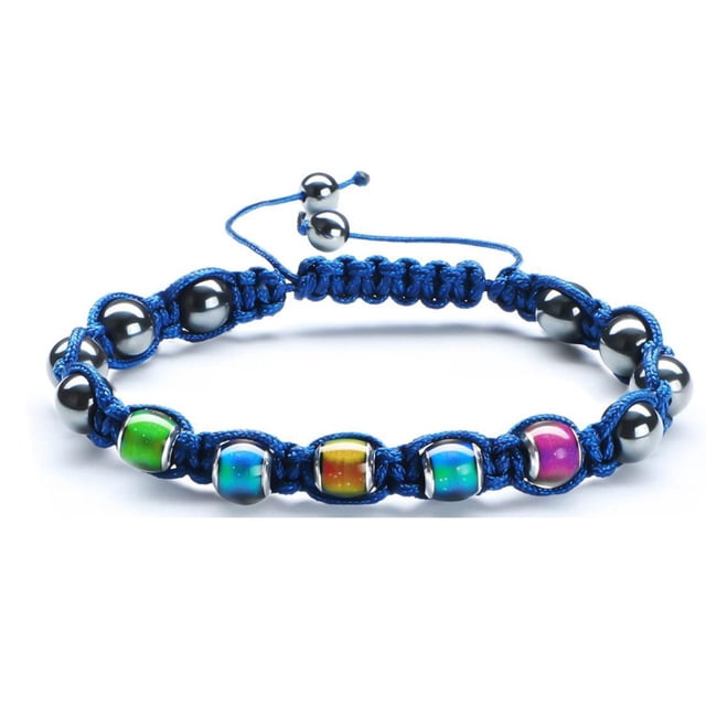 Minnieouse trenzada Longitud Hilo Sentido de temperatura Tejido Suministros Moda Hecho a mano Encanto Cadena de mano para Unisex Ropa, zapatos y accesorios Miscelánea Azul Minnieouse AP011020-02