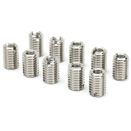 

Octpeak 10Pcs Thread Repairing Nut Stainless Steel Fastener Accessory M5 X 0.8mm M8 X 1.25mm 12MM Thread Nut Hardware Accessories