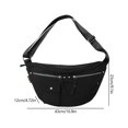 thumbnail image 3 of Bolsa De Pecho Bolso de pecho unisex multifuncional de nailon para deportes al aire libre, accesorios (negro), 3 of 6