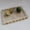 Beige Travertine, variant on Calacatta Purple Rectangle Scalloped Marble Serving Tray