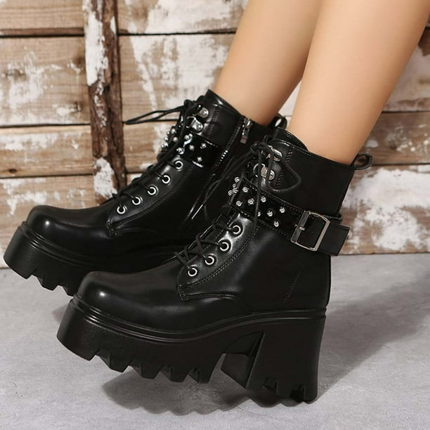 Buckle calf boots cheap