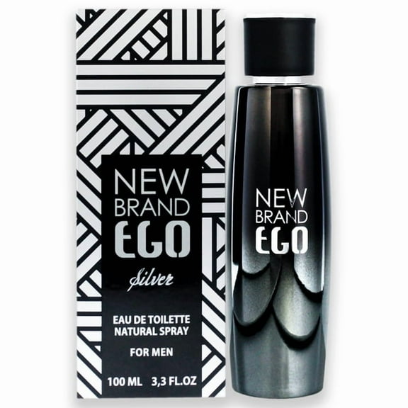 New Brand Ego Silver, 3.3 oz EDT Spray
