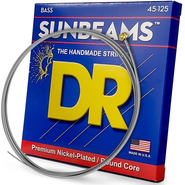 Cuerdas para bajo DR Strings Sunbeam niqueladas de 5 cuerdas 45-125
