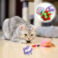 thumbnail image 4 of 3pcs Cat Toy Balls with Bells Cat Fuzzy Balls Interactive Cat Indoor Playing Balls, 4 of 8