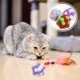 thumbnail image 2 of KAKOWELY 3 pelotas de juguete para gatos con cascabeles, pelotas peludas interactivas para jugar en interiores., 2 of 4