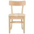 thumbnail image 4 of Linon Farren Wood Commercial Grade Set of Two Chairs in Unfinished Brown, 4 of 16