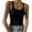 A50522-Black, variant on Crop Tank Tops for Women Ribbed Square Neck Spaghetti Straps Y2k Tank Top Sleeveless Teen Girl Junior Racerback Camisole