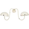 thumbnail image 3 of Owlgift Modern Metal Wall Mounted Entryway Retail Hat Rack/Wig Display Stand w/ 2 Circular Hat Hooks, White, 3 of 4