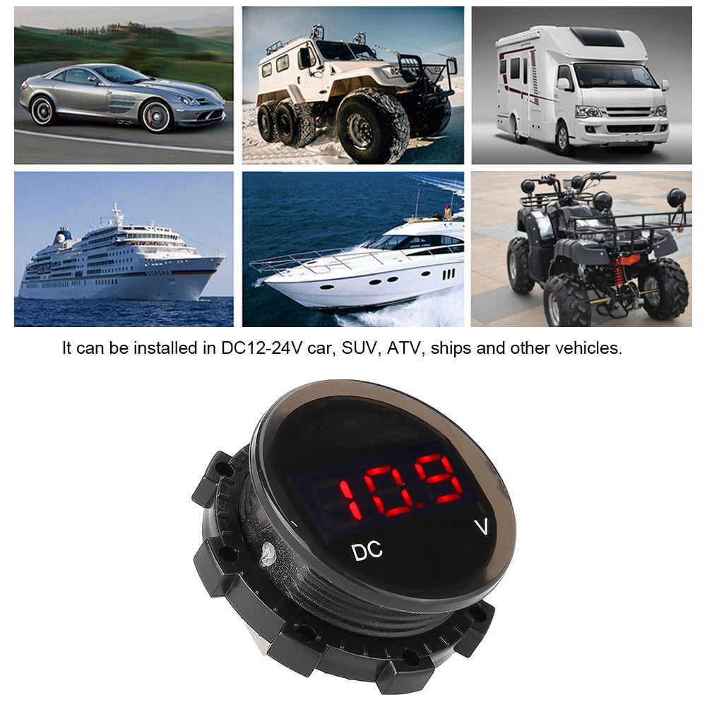 Motorcycle Voltmeter Waterproof Motorcycle Voltage Meter Modified