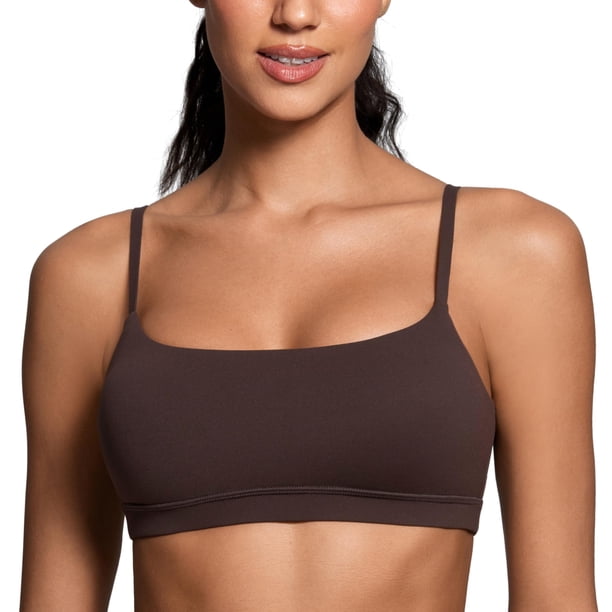 Sostén CRZ YOGA Butterluxe con tirantes delgados ajustables Marrón XS