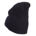 thumbnail image 3 of Texas Map Embroidered Big Short Beanie - Black XL-3XL, 3 of 5