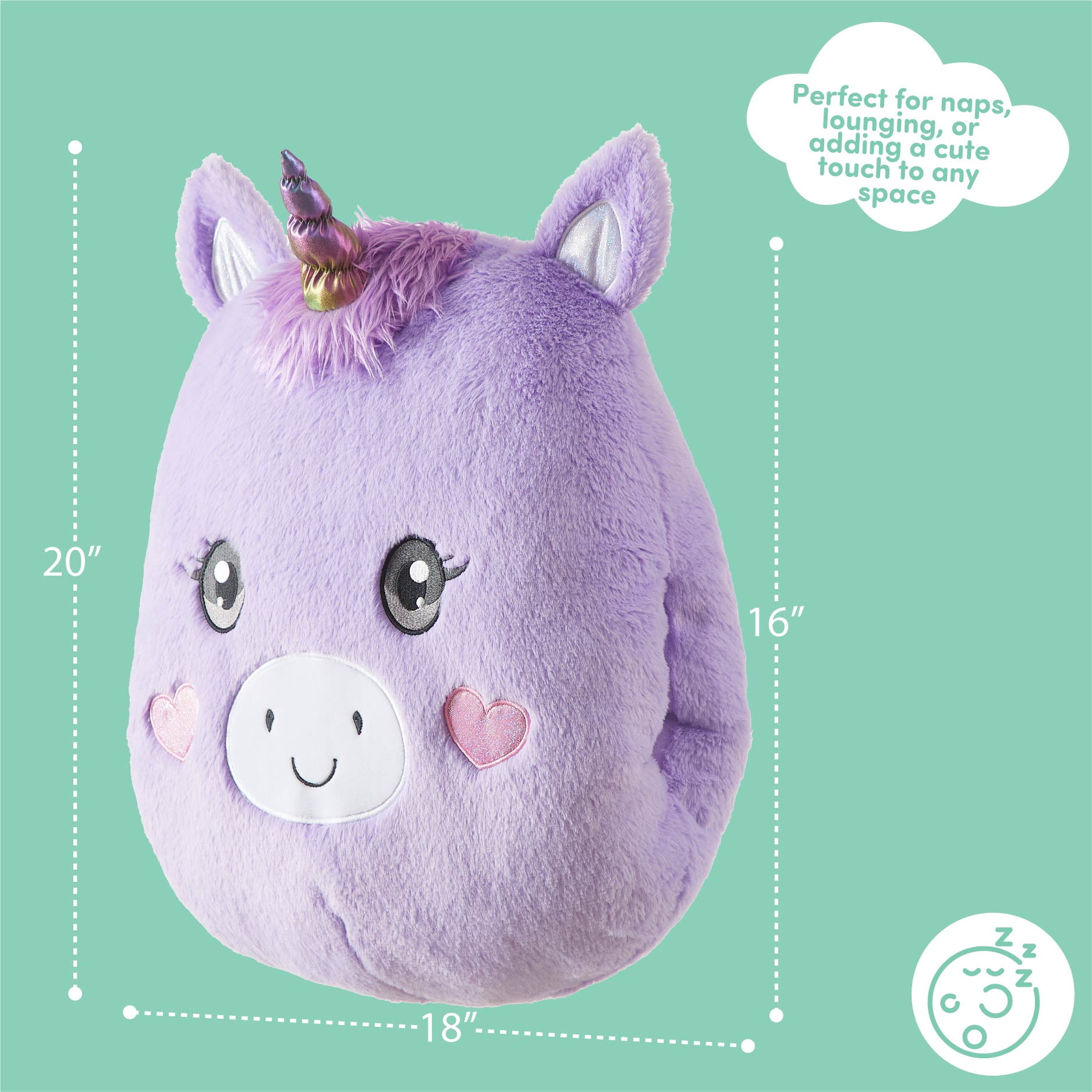 Cuddly Crew Unicorn Hand Huggie – 20" x 18"