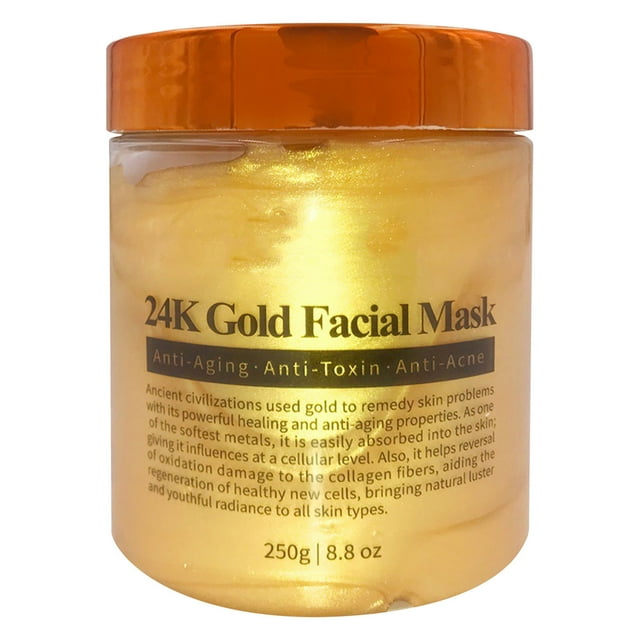 Mascarilla facial hidratante de oro de 24 quilates que elimina las células muertas de la piel