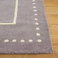 thumbnail image 3 of SAFAVIEH Bella Danita Bordered Wool Runner Rug, Silver/Ivory, 2'3" x 5', 3 of 12
