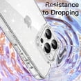 thumbnail image 5 of JETech Glitter Case for iPhone 16 Pro 6.2-Inch, Bling Sparkle Shockproof Phone Bumper Cover, Cute Sparkly for Women and Girls (Clear), 5 of 7