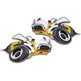 thumbnail image 1 of Pair 3D Metal Charger SRT8 Super Bee Logo Car Emblem Badge Sticker Decal for Dodge, 1 of 8