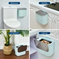 thumbnail image 7 of 1.8 Gallon Kitchen Hanging Small Trash Can with Stainless Steel Lid, Odor-Free Compost Bin, Space-Saving Garbage Can for Cabinet, Under Sink, RV, Bathroom, Green, 7 of 7