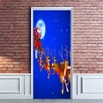 thumbnail image 1 of Vaidha Door Sticker Christmas Snowman 3D Sticker Door Sticker Removable, 1 of 5