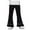 Black, variant on Gubotare Girls Pants Girls Linen Wide Leg Pants Summer Loose Comfy Flowy Lounge Trousers Kids Solid Lightweight Belted Pants with Pockets (Khaki,Size 8-9 Years)