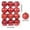 Red, variant on Christmas Ornaments 24ct Navy Blue Christmas Ball Ornaments Shatterproof Plastic Christmas Tree Decorations for Xmas Party Home Office Holiday Decor -Medium Size (1.58"/ 40mm)